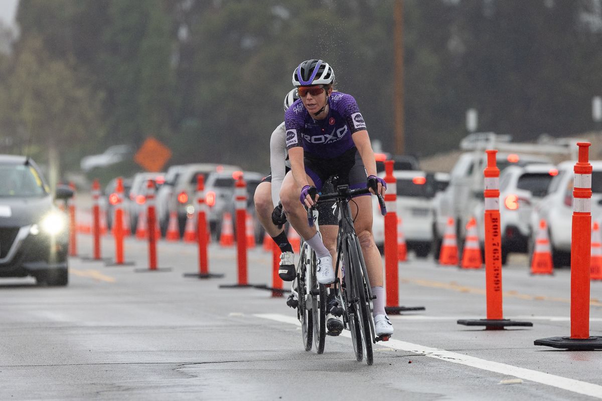On stage 2, Emily Newsom (Roxo Racing) and Alexis Ryan (L39ION of LA) opened a gap on the early circuits