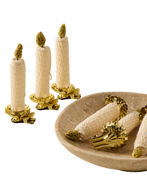 Lone Fox Crochet Lace Candle Ornaments (set of 6)