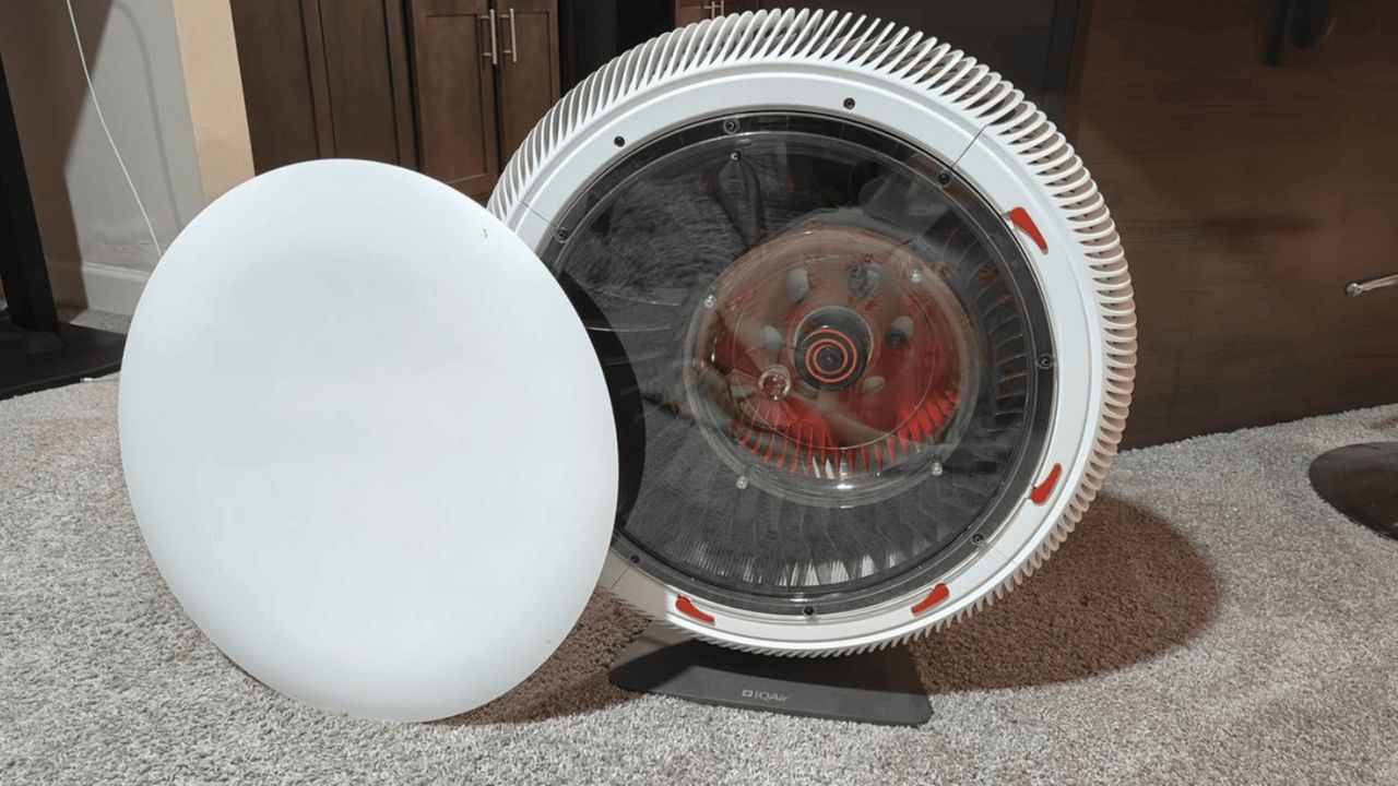 IQAir Atem X with front cover removed