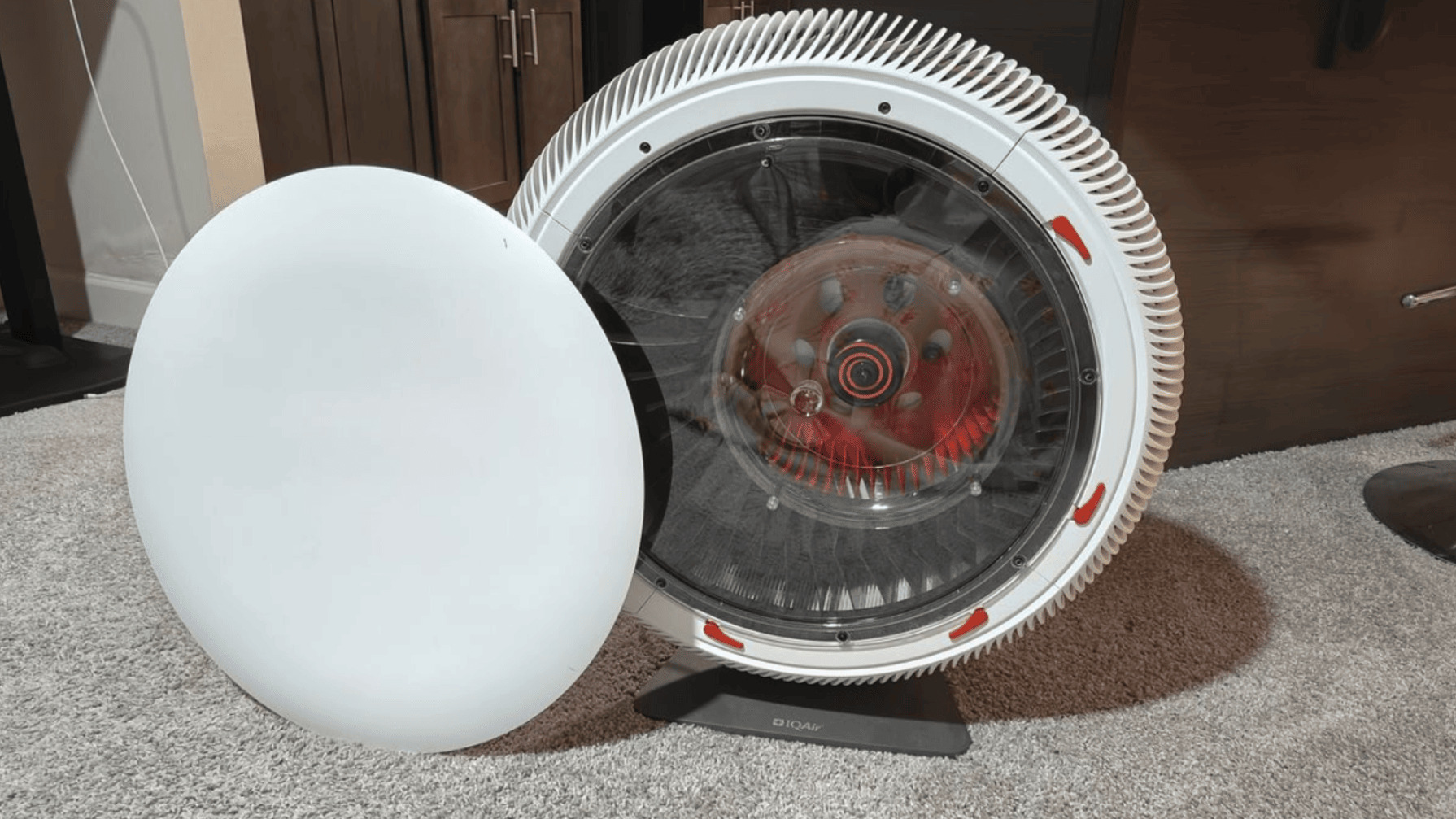 IQAir Atem X with front cover removed