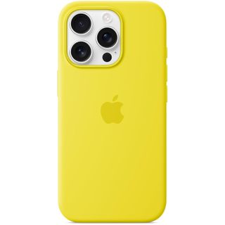 Apple iPhone 16 Pro Max Silicone Case in yellow color