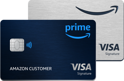 Image of both the Amazon Visa card and the Prime Visa card. 