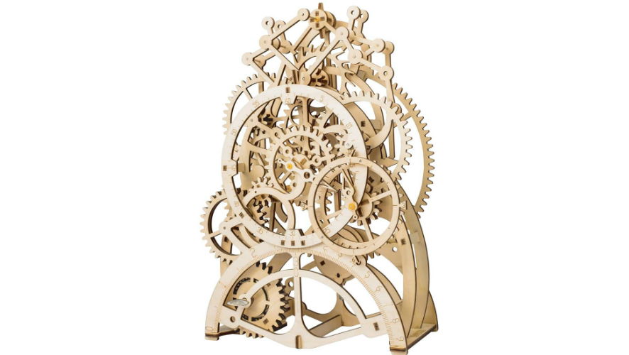 Wooden clock model