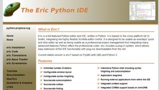 eric website screenshot