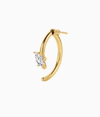 Gold and diamond earring by Kimaï