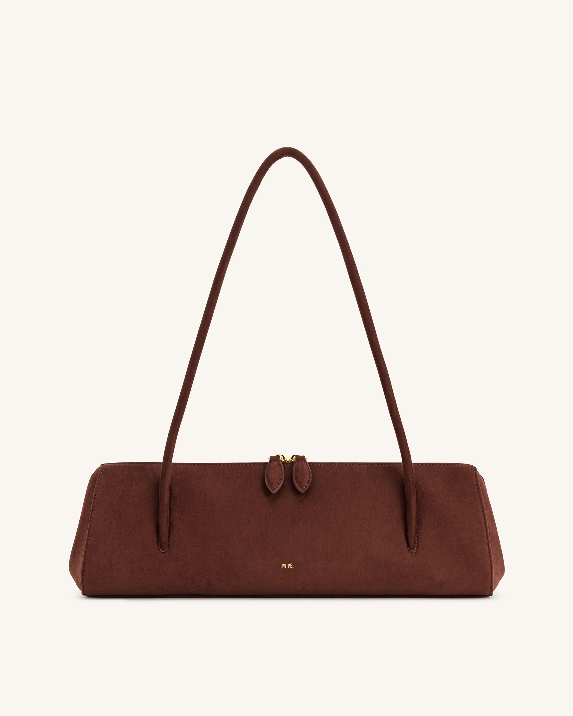 Nova Baguette Style Shoulder Bag - Brown