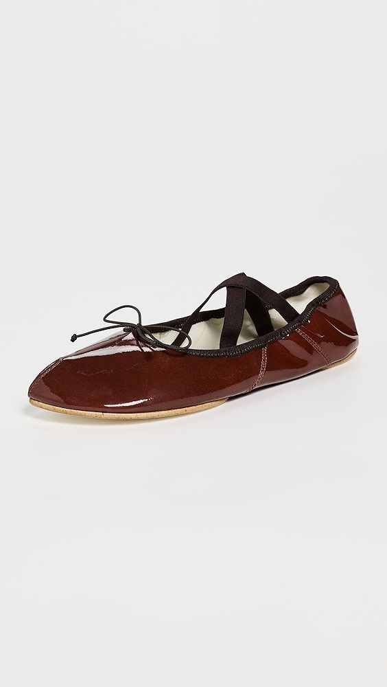 Tory Burch Peep Toe Mary Jane Ballet Flats