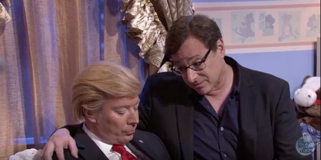 Jimmy Fallon&amp;#039;s Donald Trump and Bob Saget.