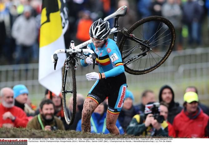 Sanne Cant (Belgium) was fourth in the worlds road race
