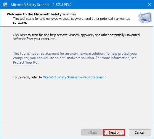 Microsoft Safety Scanner Privacy
