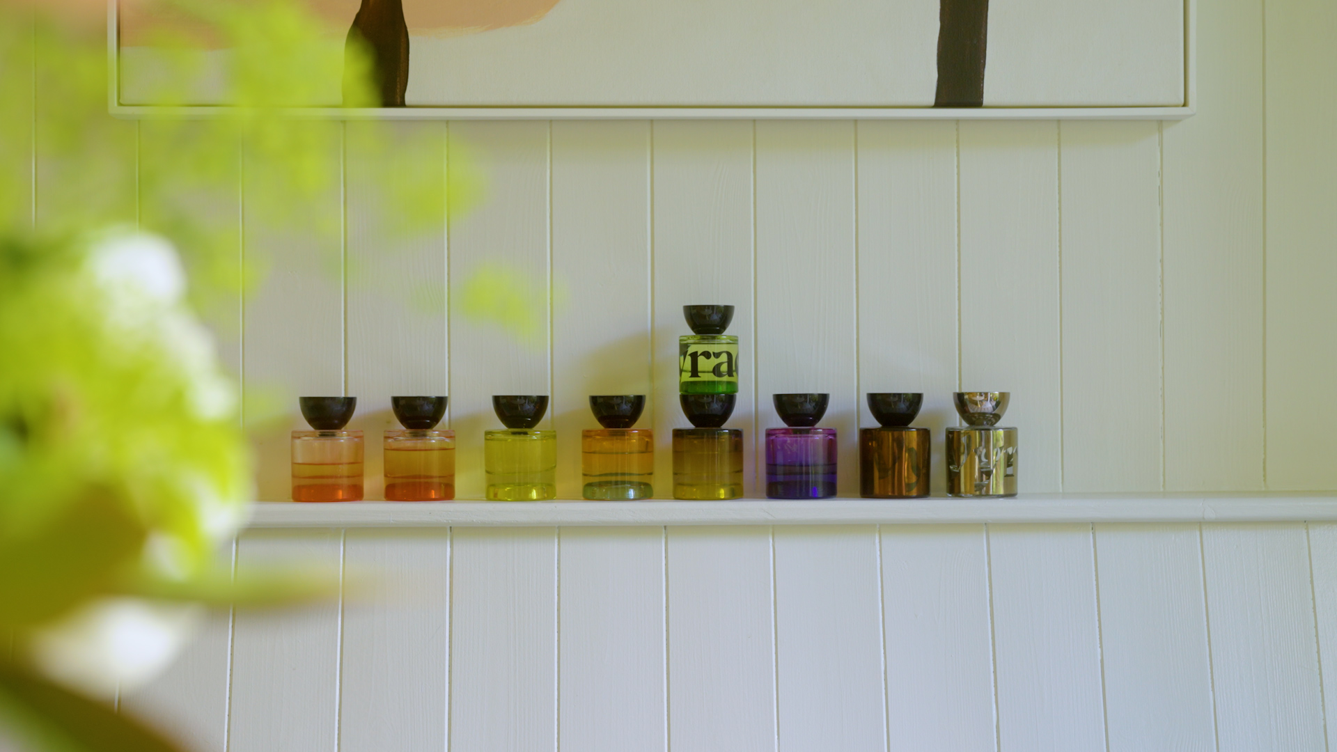 yasmin sewell vyrao founder fragrance bottles, still from The Stuff that Surrounds