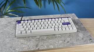 A MelGeek MADE68 wireless keyboard with Hall Effect magnetic switches