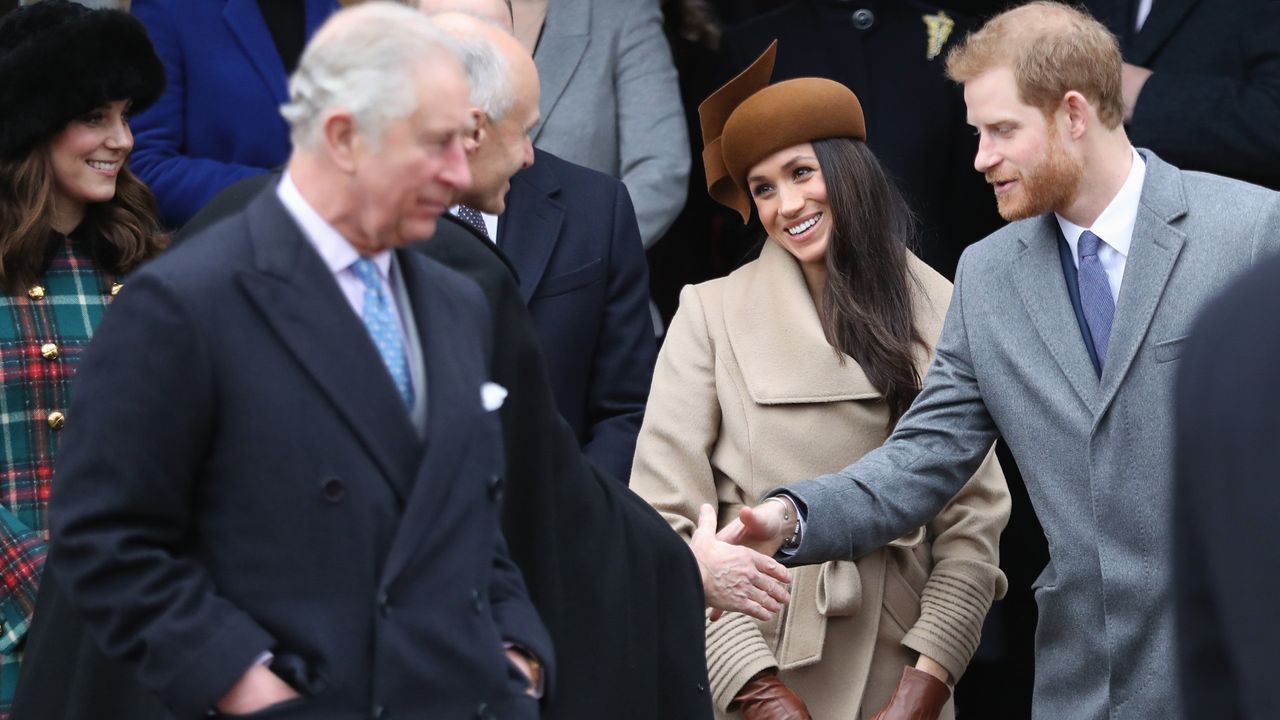 Prince Harry and Meghan Markle at Christmas at Sandringham