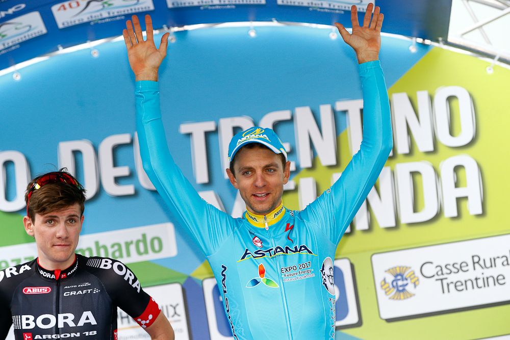 Tanel Kangert (Astana) on the stage 3 podium