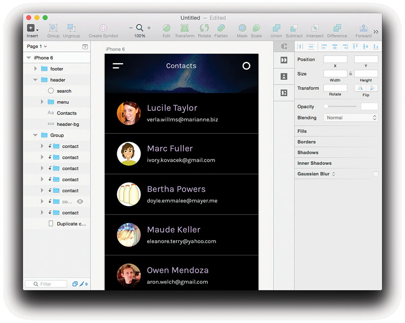 There you have it – a realistic mockup full of data