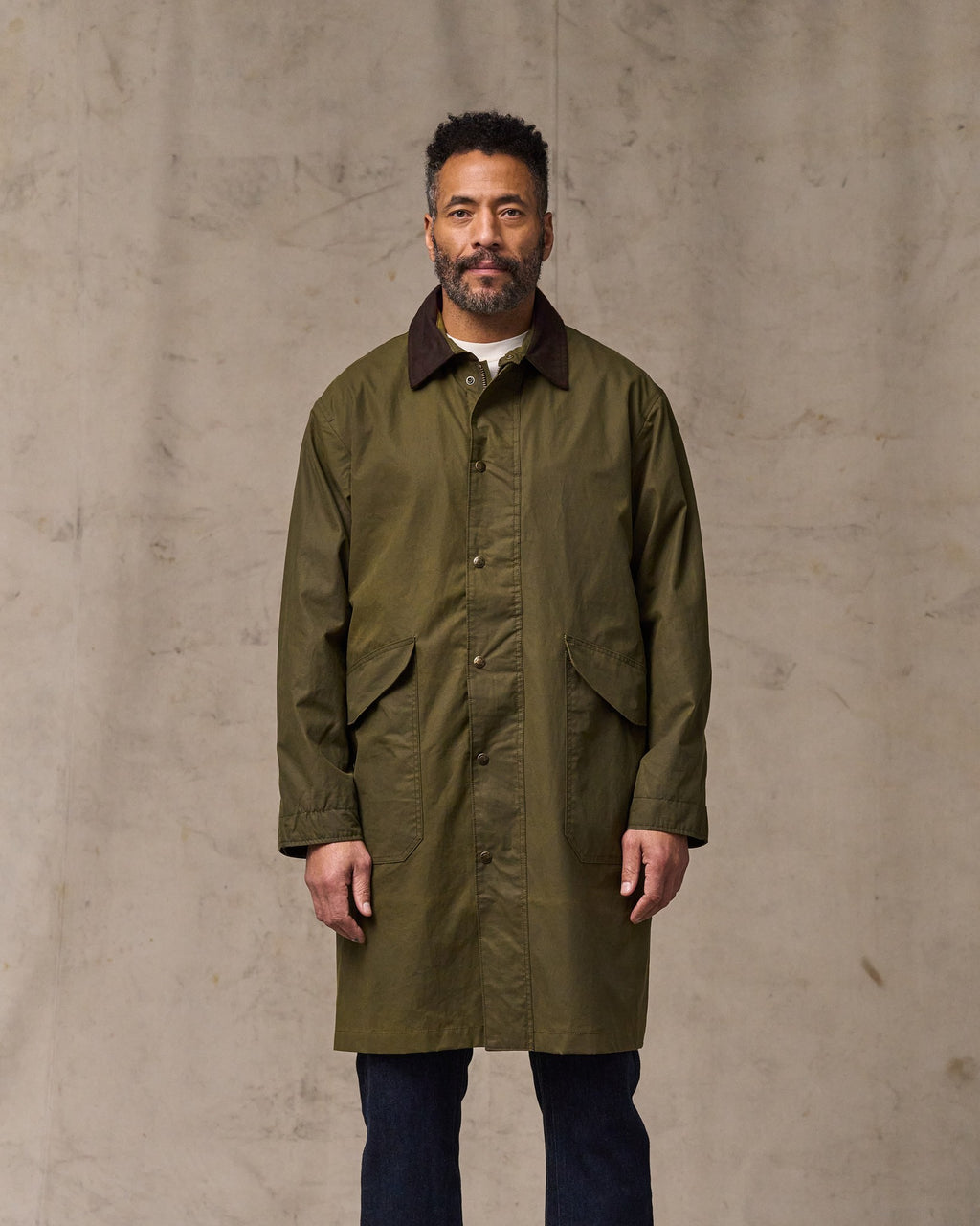 Cover Cloth Trench Coat - Marsh Olive