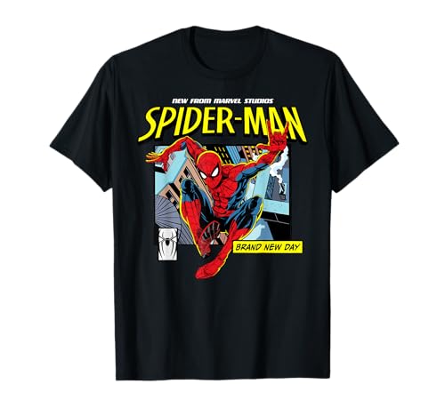 Marvel Studios Spider-Man Bnd Movie 2026 Rooftop Comic Panel T-Shirt