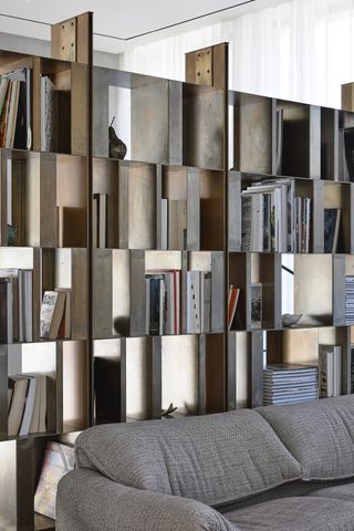 stainless steel bookcase