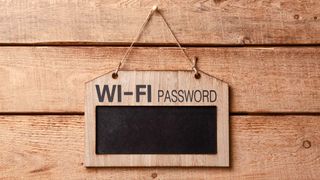 A chalkboard sign where you can write your Wi-Fi password