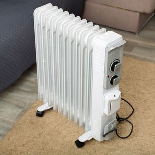 white oil filled radiator