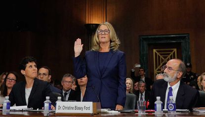 Kavanaugh accuser Christine Blasey Ford appears before the senate judiciary committee