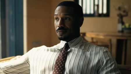 Michael B. Jordan in The Thomas Crown Affair.