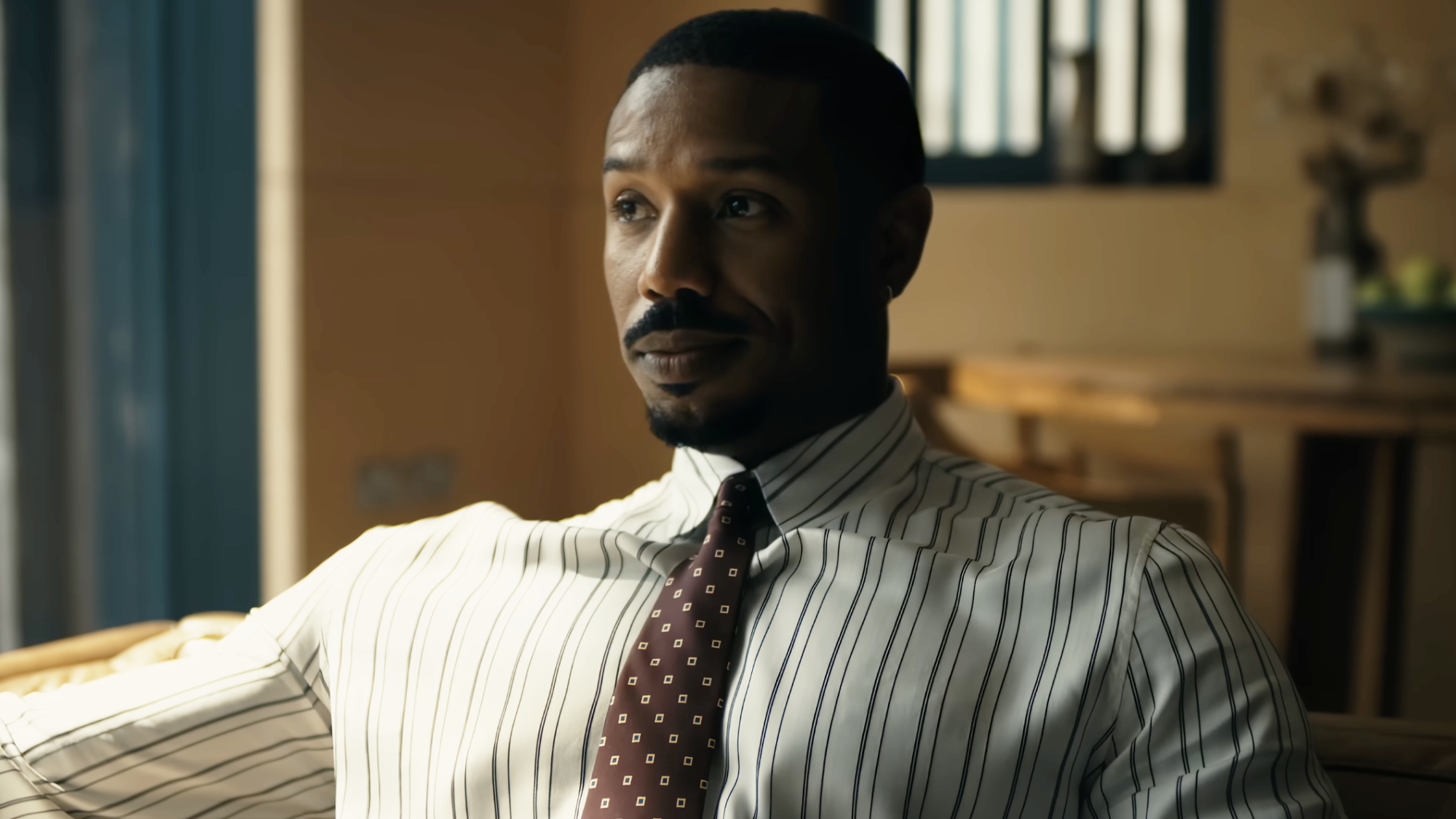 Michael B. Jordan in The Thomas Crown Affair.