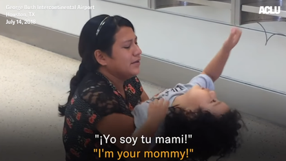 A Honduran mother is reunited with her son after three and a half months of separation by the Trump administration's discontinued policy of splitting up migrant families.