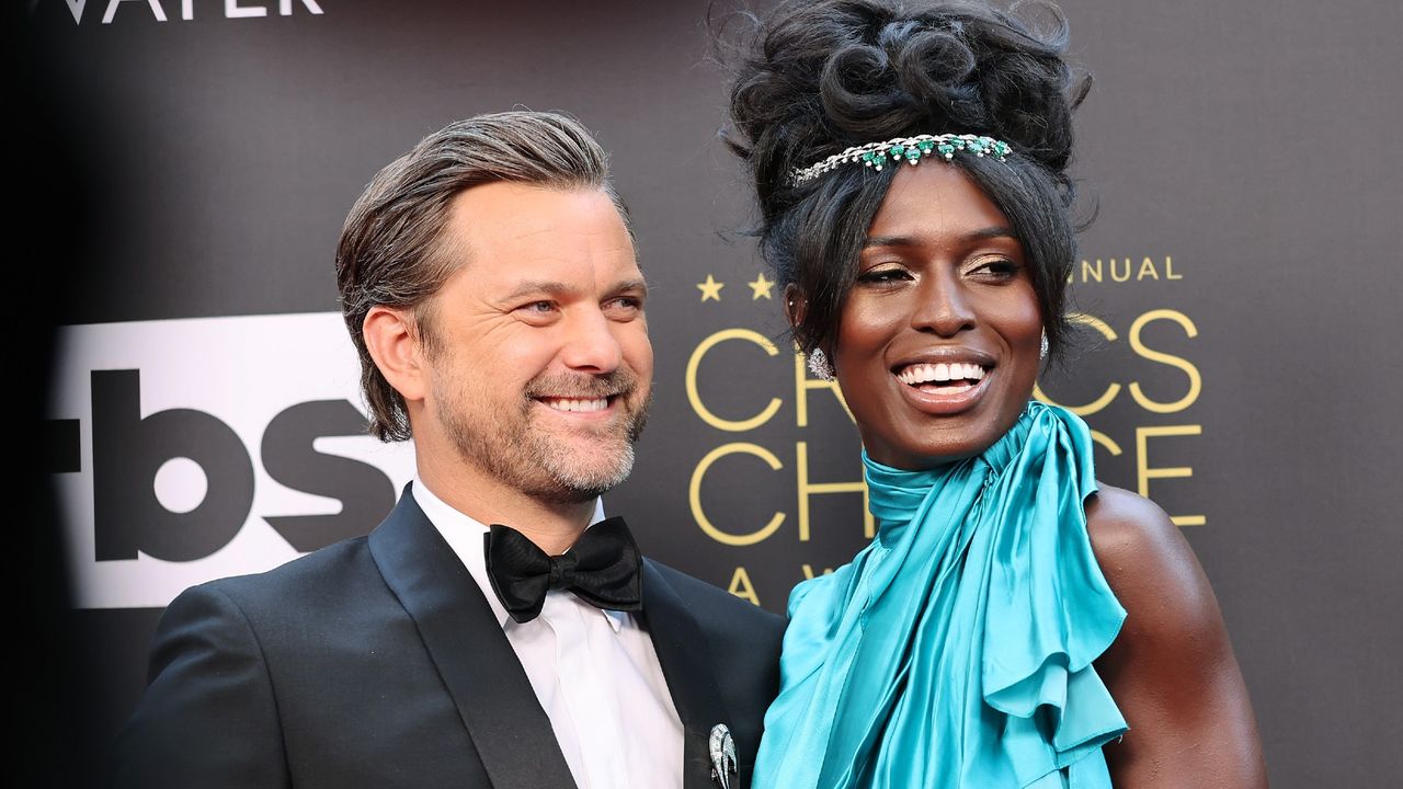 Jodie Turner-Smith and Joshua Jackson at an event