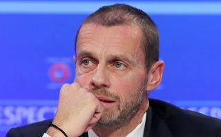 UEFA president Aleksander Ceferin revealed his 'grave concerns' over plans to hold the World Cup every two years
