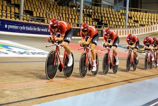 The Danish team pursuit squad putting the Argon 18 Electron Pro to the test