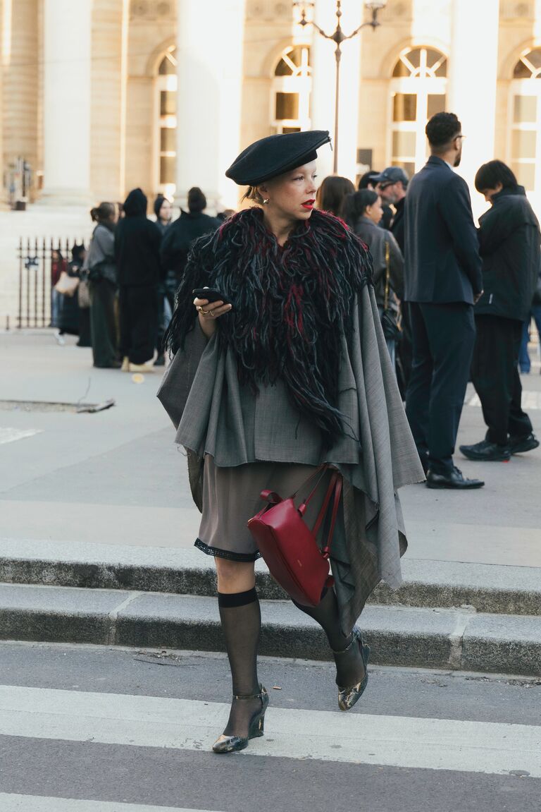 fashion insiders attend day 1 of paris fashion week wearing neutral outfits