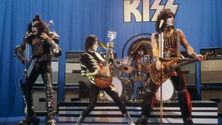 Kiss live on stage in 1981