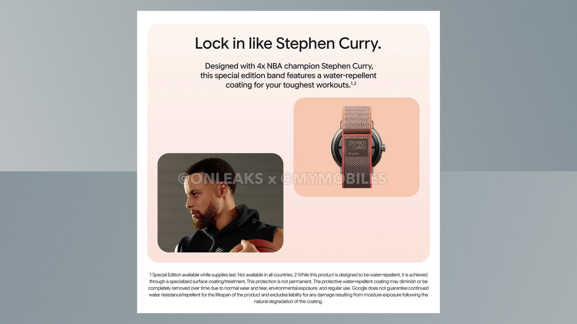 Pixel Watch 5 Stephen Curry leak