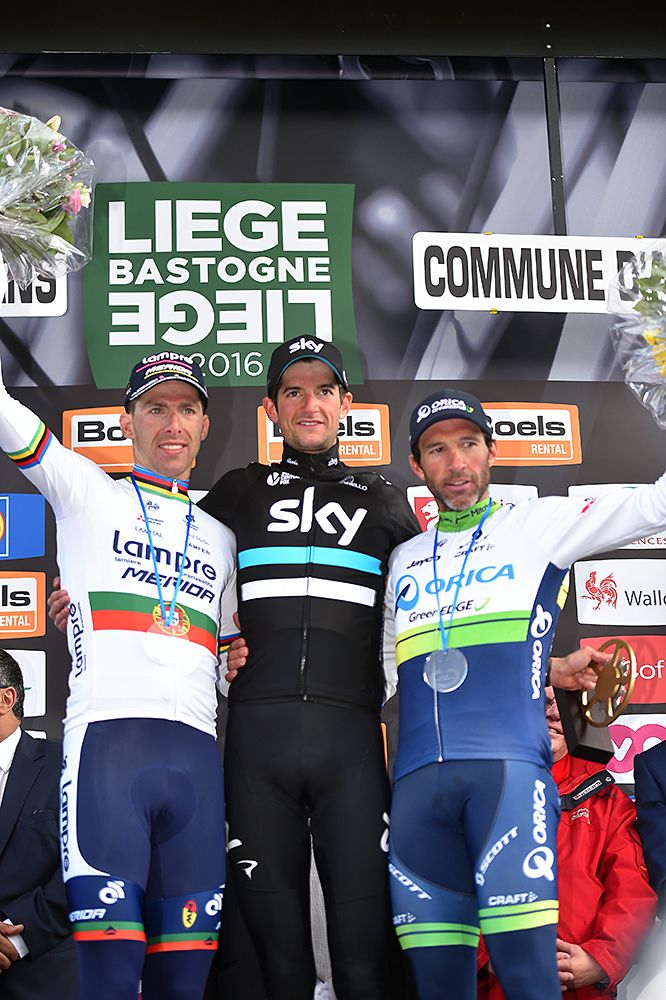Liege-Bastogne-Liege podium