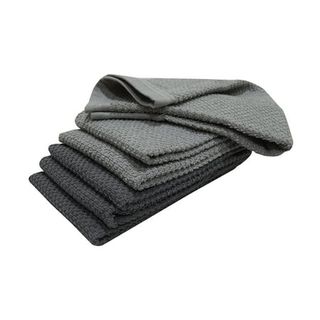 Mainstays 6-Piece Bar Mop Kitchen Towel Set – Solid Gray