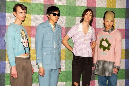 Backstage at Gucci A/W 2020
