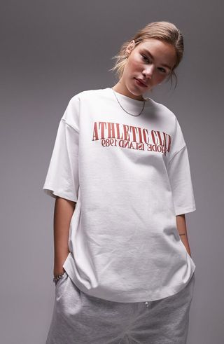 Athletic Club Oversize Graphic T-Shirt