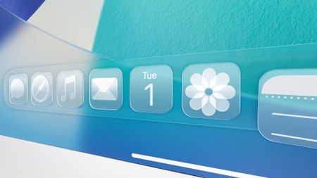 Transparent Dock icons in macOS 26 Tahoe.