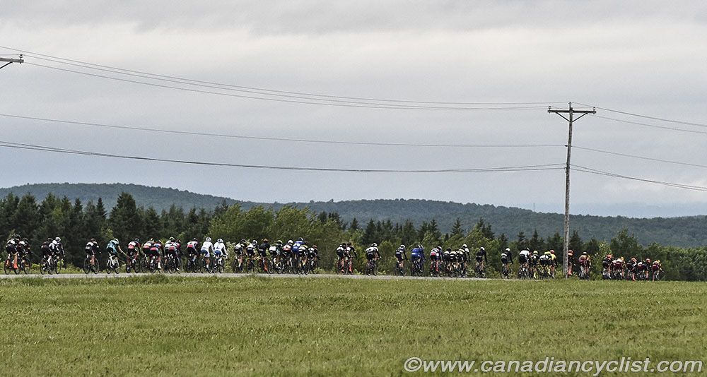Peloton strung out