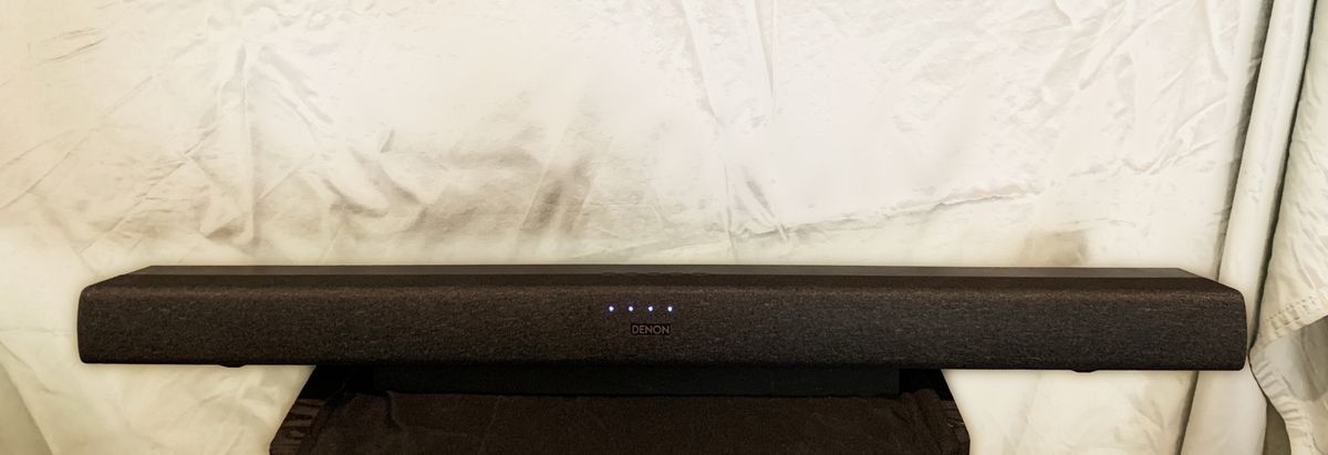 Denon DHT-S217 soundbar against white background