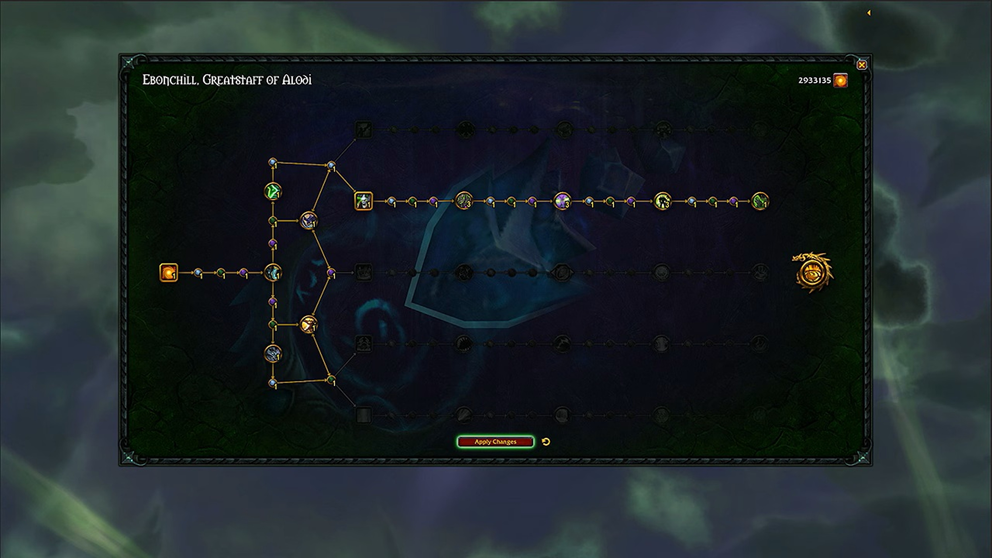 Promotional screenshot of the revamped Artifact Weapon system in World of Warcraft: Legion Remix