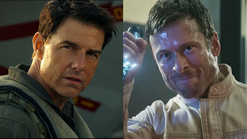 Tom Cruise in Top Gun: Maverick/Glen Powell in the Running Man