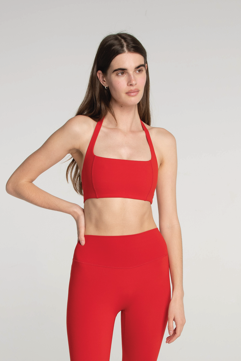 Halter Bra - Cherry