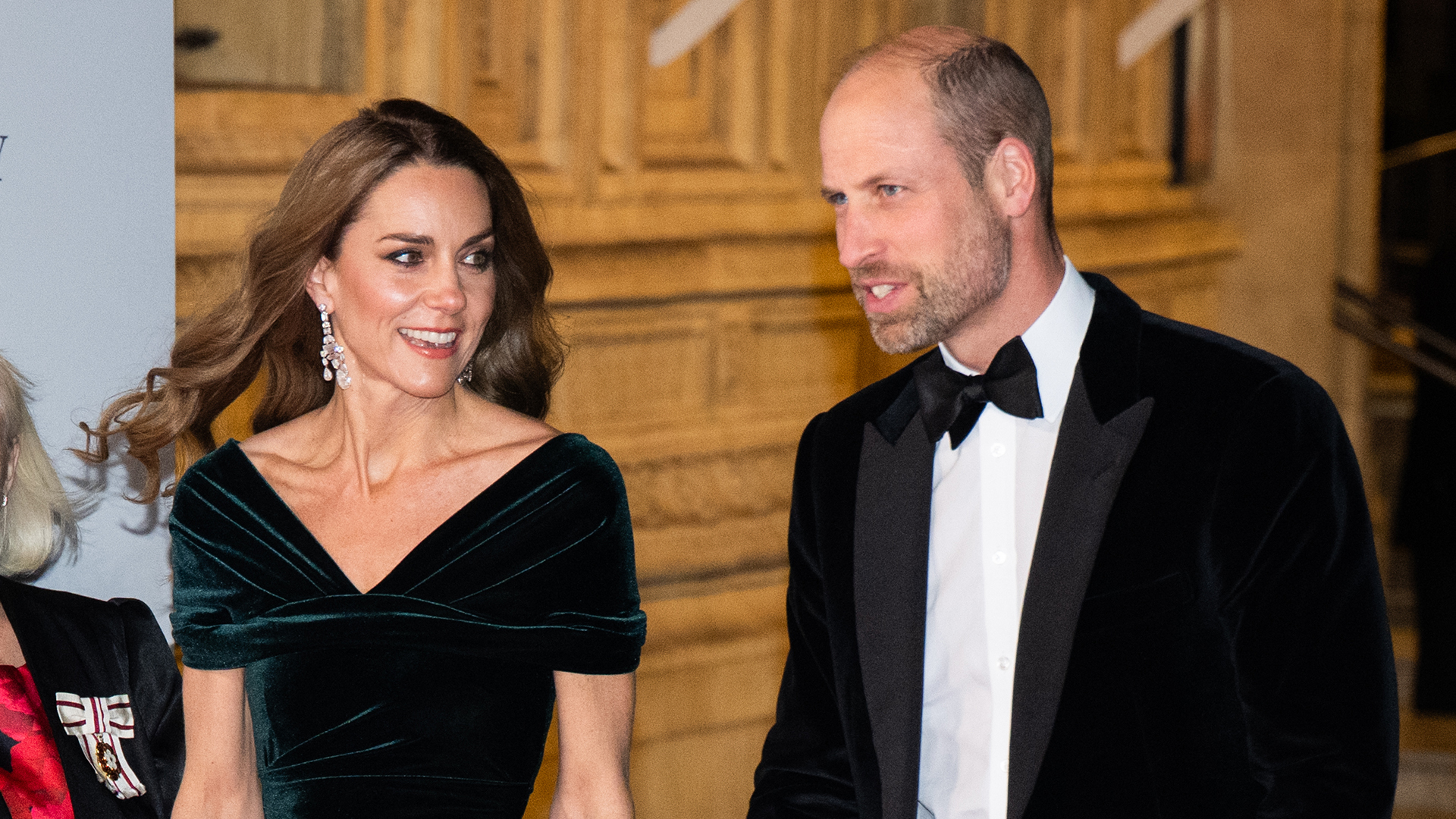 LONDON, ENGLAND - NOVEMBER 19: Prince William, Prince of Wales and Catherine, Princess of Wales attend the Royal Variety Performance at Royal Albert Hall on November 19, 2025 in London, England. (Photo by Samir Hussein/WireImage)