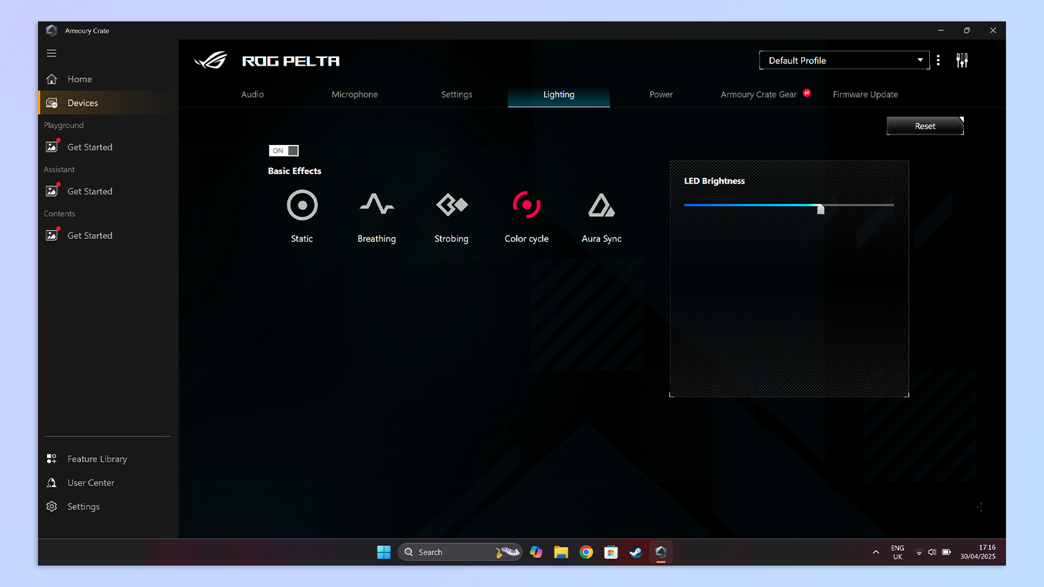 Asus Armoury Crate software