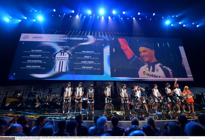 Marcel Kittel and Giant Shimano on stage