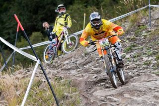 Klausmann speeds to downhill victory in Chatel