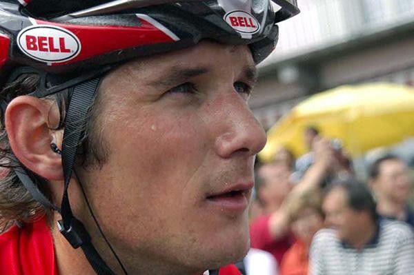 Frank Schleck (CSC) post stage