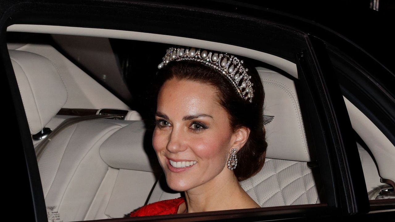 The Princess of Wales attends a diplomatic reception at Buckingham Palace